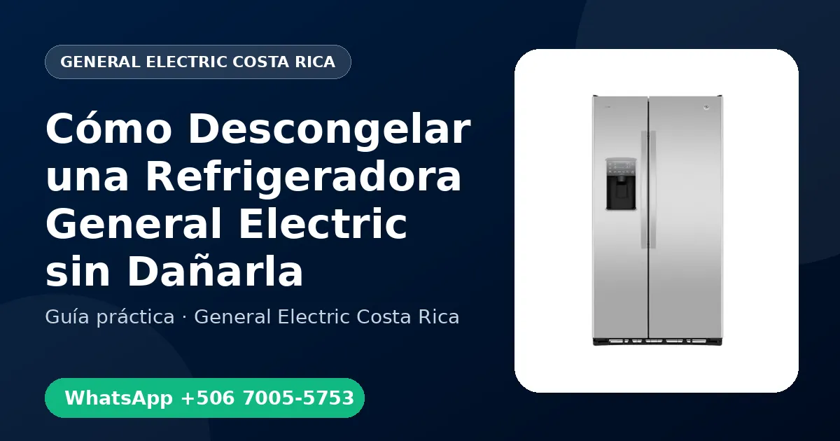Cómo Descongelar una Refrigeradora General Electric sin Dañarla