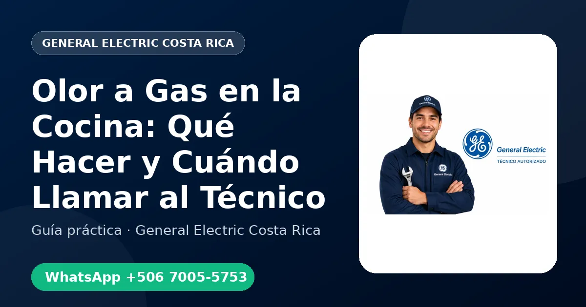 Olor a Gas en la Cocina: Qué Hacer y Cuándo Llamar al Técnico
