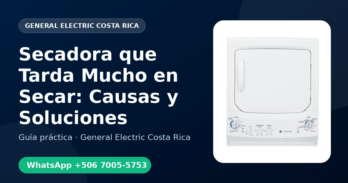 Secadora que Tarda Mucho en Secar: Causas y Soluciones