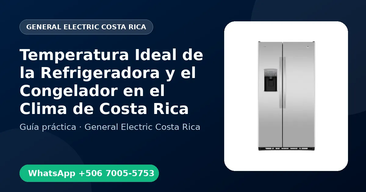 Temperatura Ideal de la Refrigeradora y el Congelador en el Clima de Costa Rica