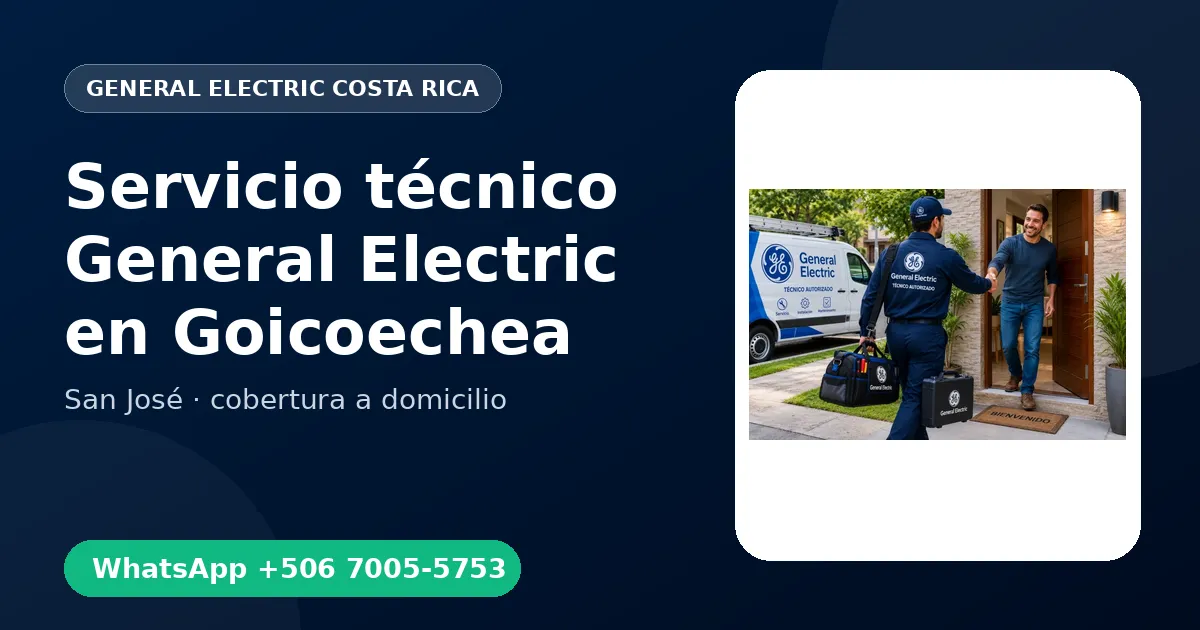 Técnico a domicilio General Electric en Goicoechea